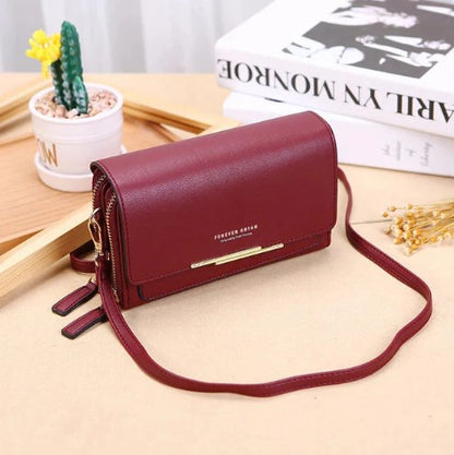 Handytasche zum Umhängen aus PU-Kunstleder