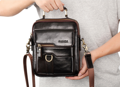 Men's Leather Shoulder Messenger Bag