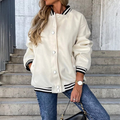 Fleece-Baseballjacke „Nele“