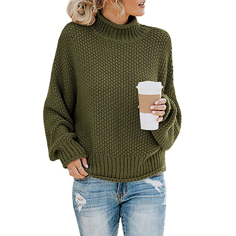 Grobstrick-Rollkragenpullover „Ginevra“