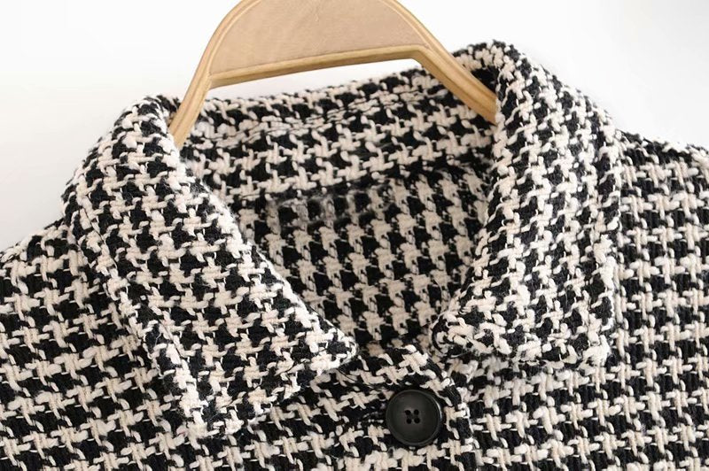 Hahnentritt-Hemdjacke „Alva“