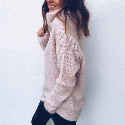 Strickpullover mit weitem Rollkragen „Greta“