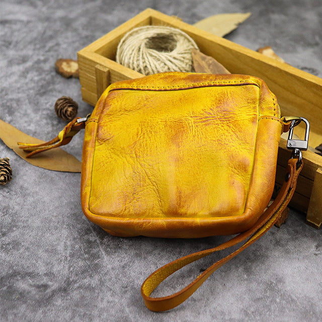 Leather Wristlet Pouch