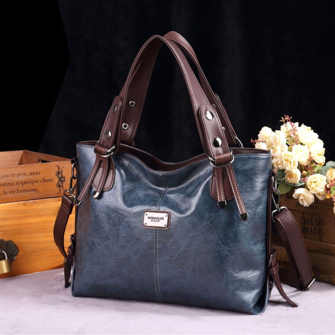 Vintage Faux Leather (PU) Tote