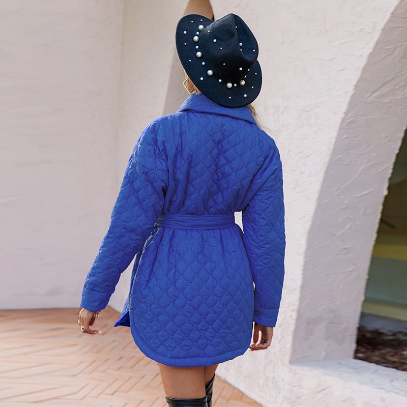 Belted Quilted Shirt Jacket “Lova”