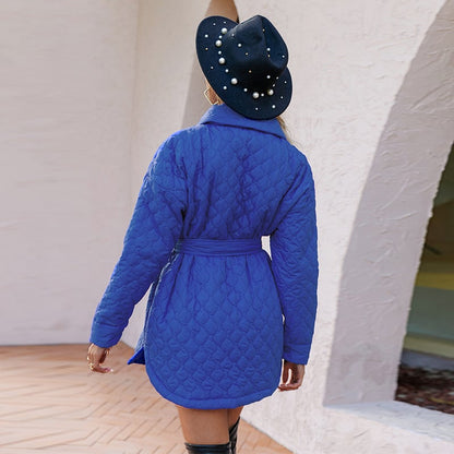 Belted Quilted Shirt Jacket “Lova”