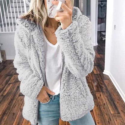Teddyfleece-Kapuzenjacke „Clara“