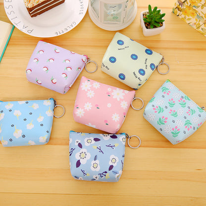 Floral Coin Purse, Faux Leather (PU)