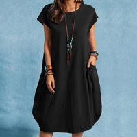 Langarm-Leinenkleid "Romy"