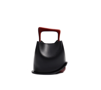 Women's Cowhide Leather Bucket Bag