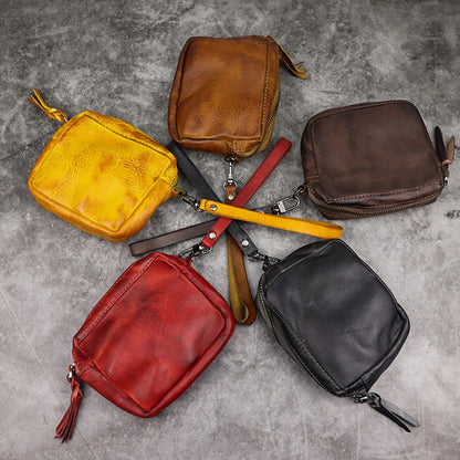 Leather Wristlet Pouch
