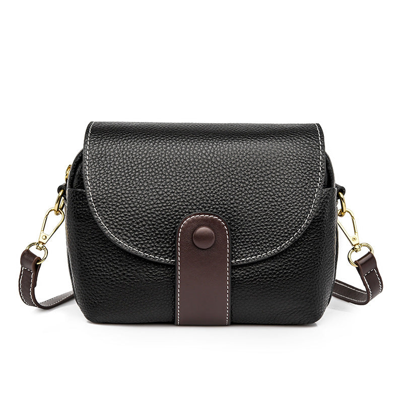 Leather Saddle Crossbody Bag