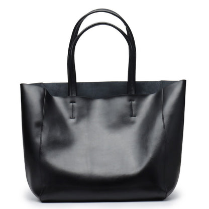Large Leather Commuter Tote