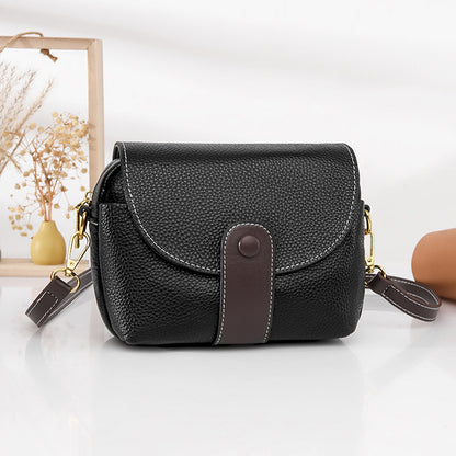 Leather Saddle Crossbody Bag