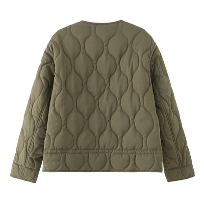 Quilted Button Jacket “Malin”