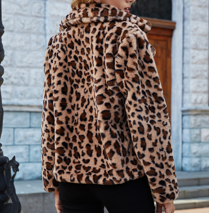 Leopard Faux Fur Jacket “Lotta”
