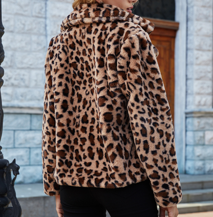 Leopard Faux Fur Jacket “Lotta”