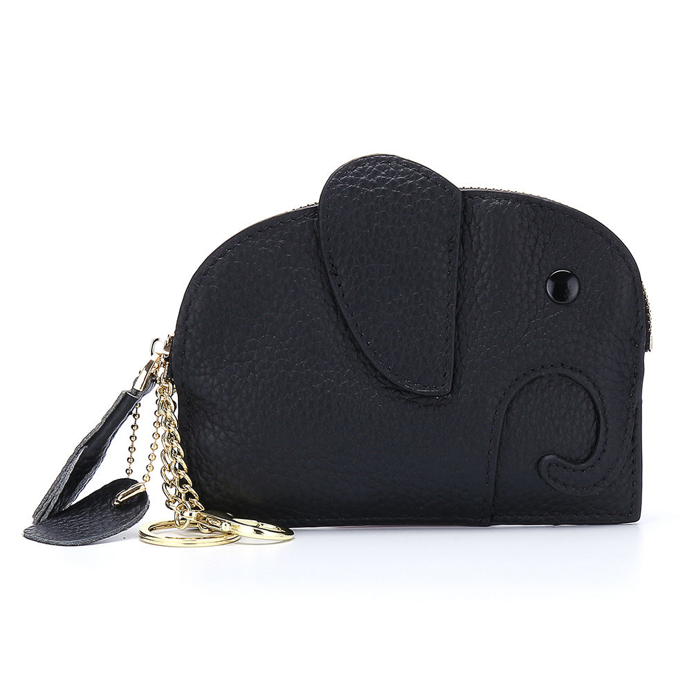 Leather Elephant Coin Purse