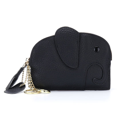 Leather Elephant Coin Purse