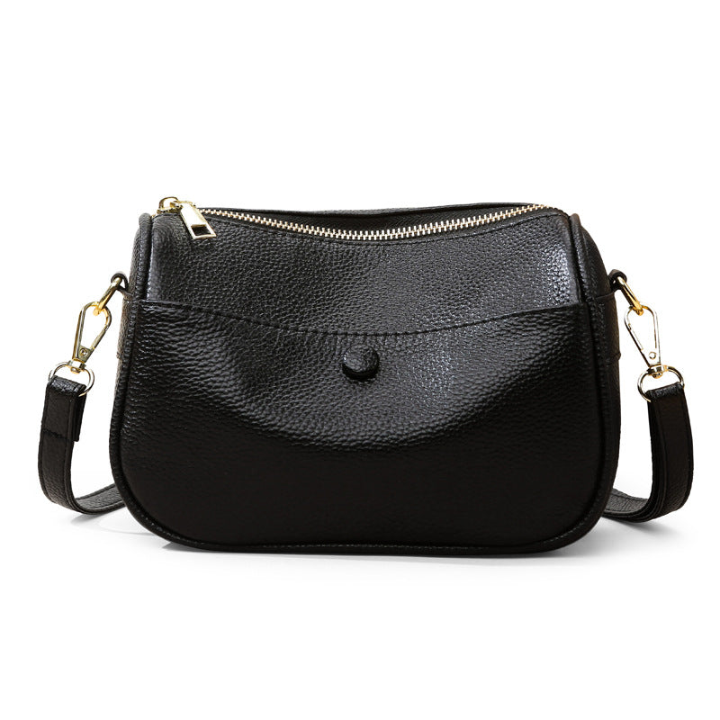 Soft Leather Pillow Shoulder Bag