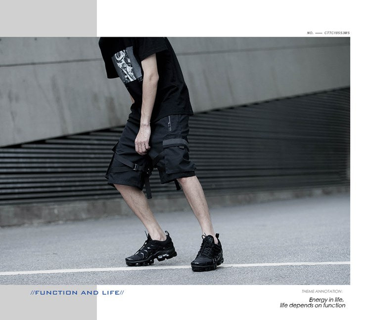 Reflective Cargo Shorts "Finn" — Summer Unisex