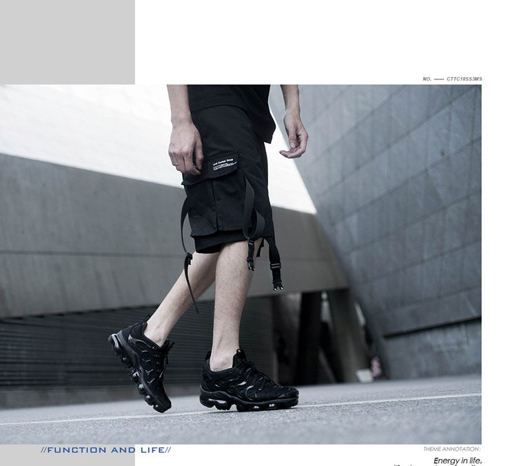 Reflective Cargo Shorts "Finn" — Summer Unisex