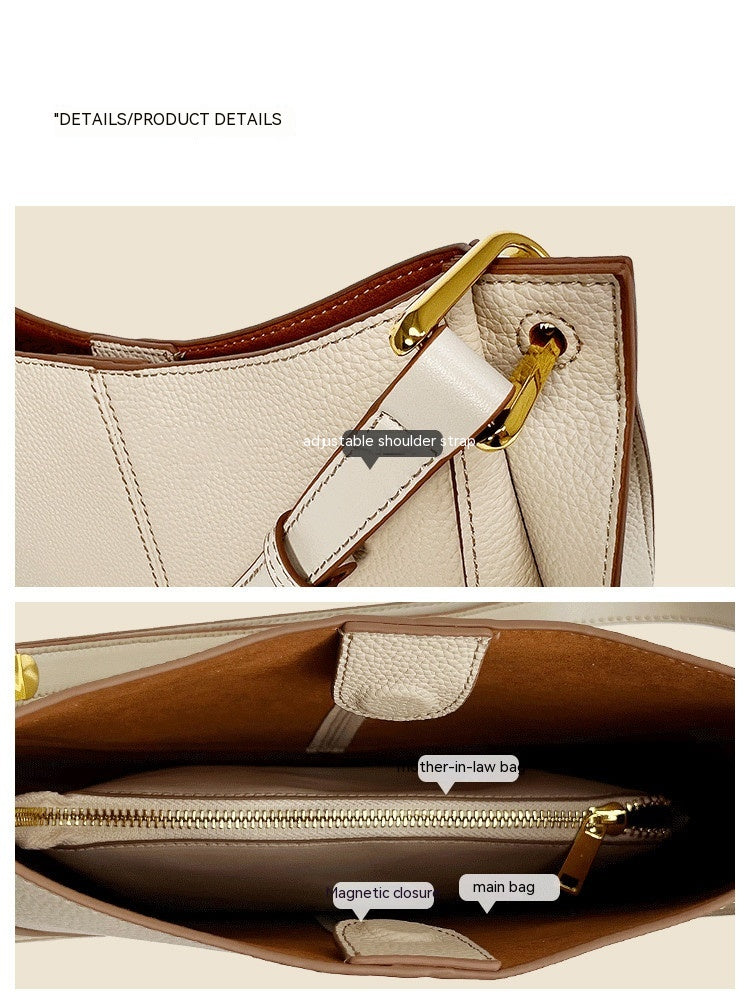 Half-Moon Leather Shoulder Bag