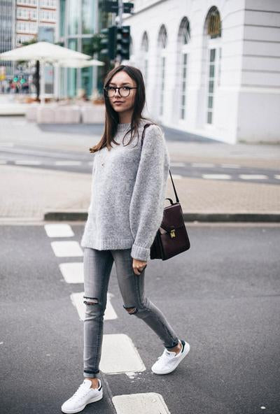 Oversize-Pullover mit Rundhals „Irene“