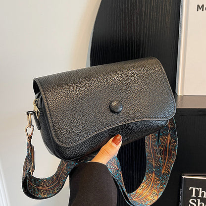 Leather Flap Crossbody Bag
