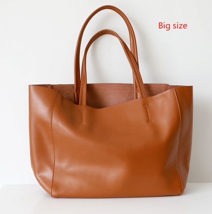 Soft Leather Tote Bag