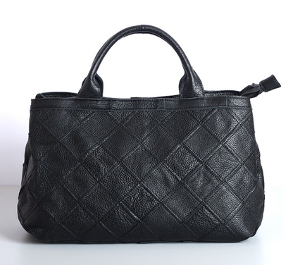 Diamond Patchwork Leather Tote