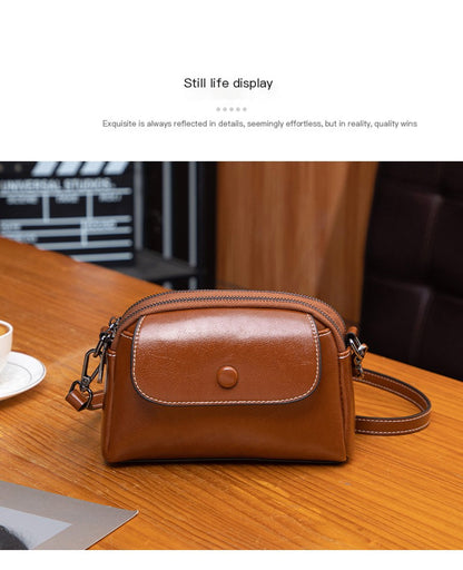 Retro Leather Mini Crossbody Bag