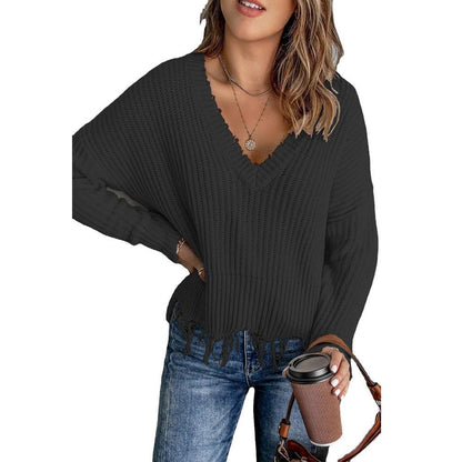 Strickpullover mit Fransensaum „Arianna“