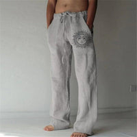 Herren Leinenhose mit Kordelzug "Samlona"