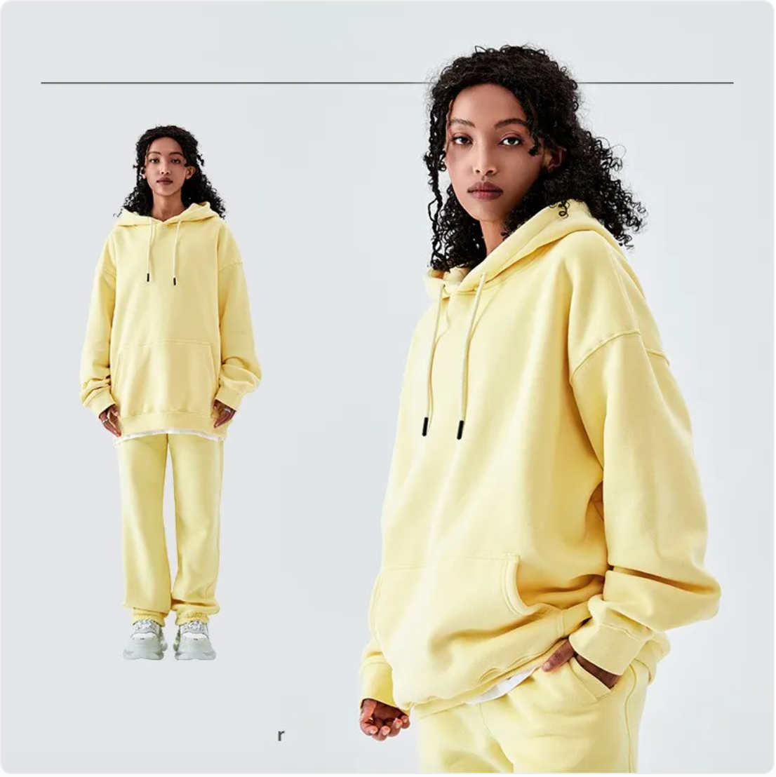 Oversized Fleece-Lined Hoodie “Pia”