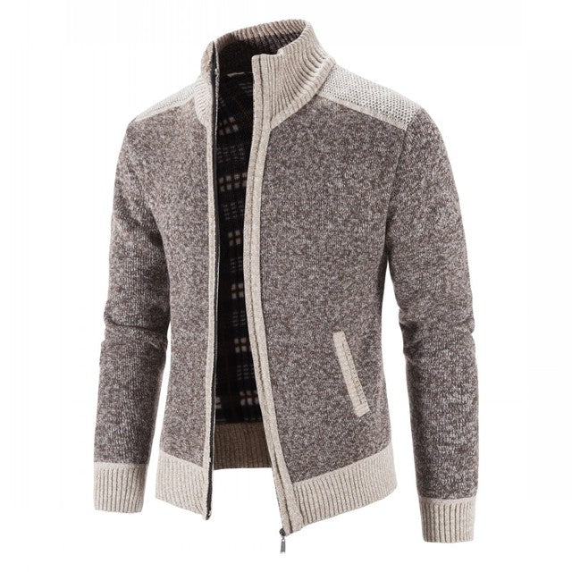 Plush Zip Cardigan “Fabio”