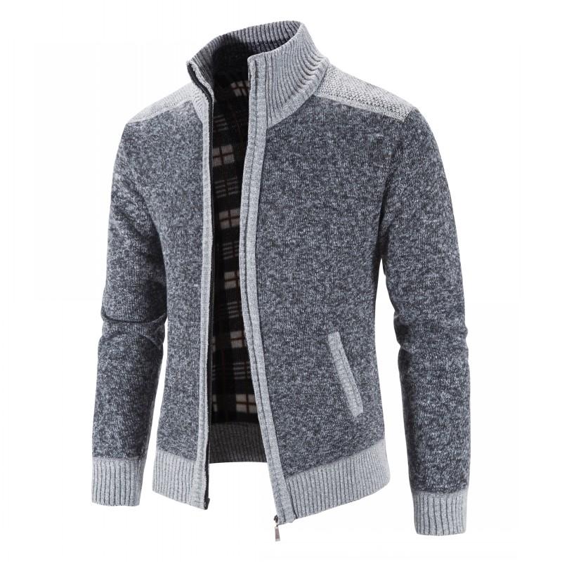Plush Zip Cardigan “Fabio”