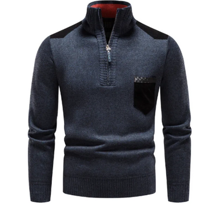 Knit Quarter-Zip Sweater “Anton”