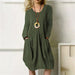 Cotton Linen Dress with Pockets 