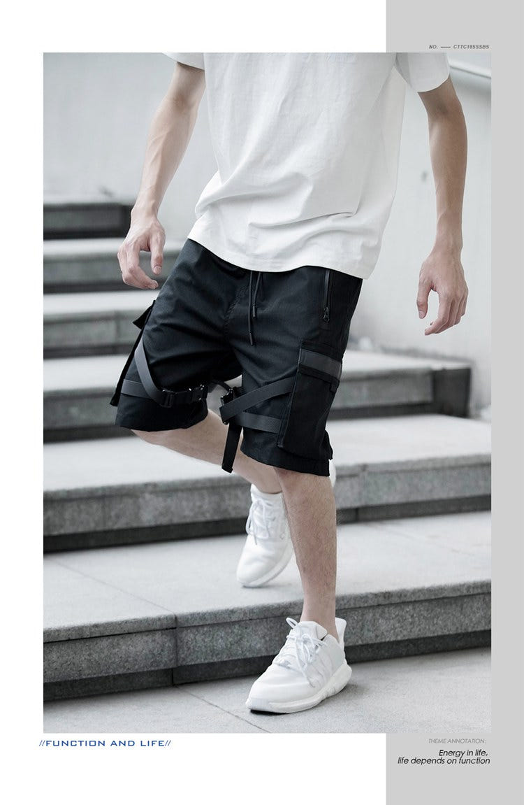 Reflective Cargo Shorts "Finn" — Summer Unisex