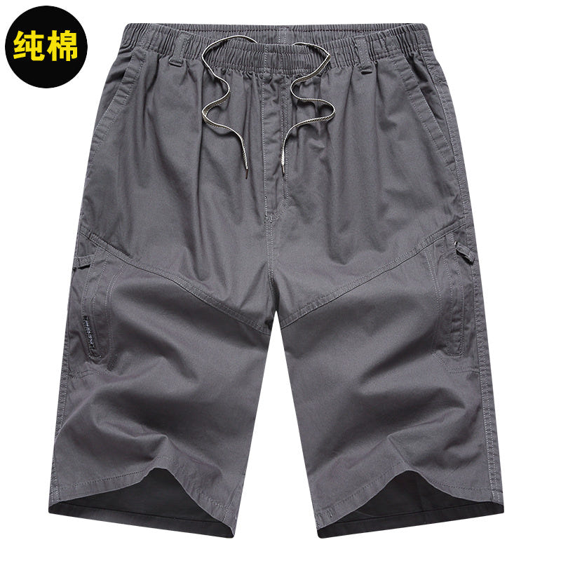 Men's Summer Thin Cotton Cargo Shorts (Loose Fit)