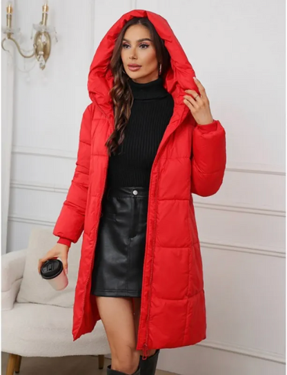 Long Hooded Puffer Coat “Hanna”