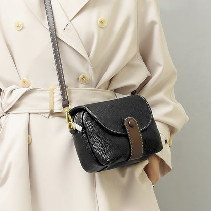 Leather Saddle Crossbody Bag