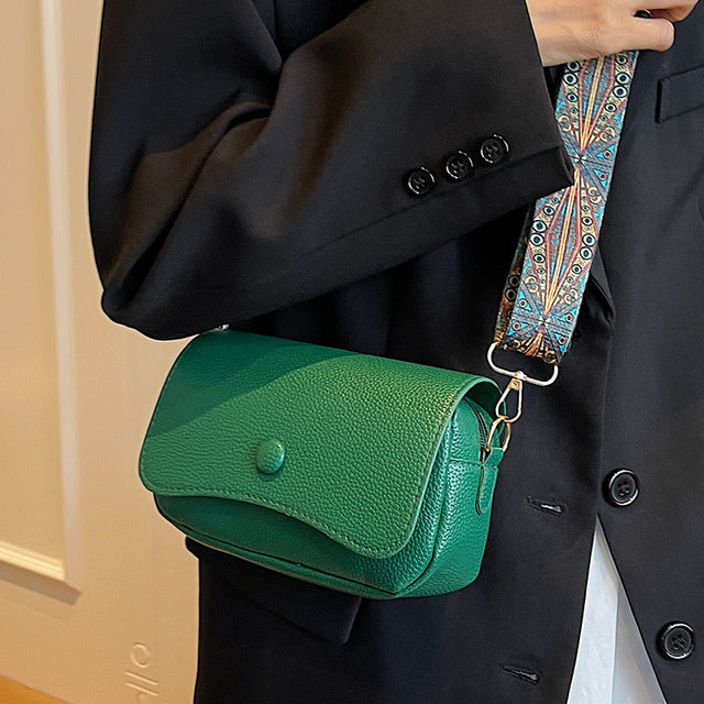 Leather Flap Crossbody Bag