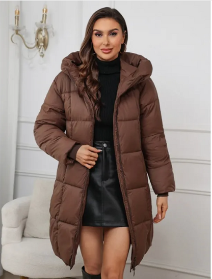Long Hooded Puffer Coat “Hanna”