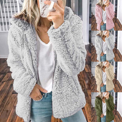 Teddyfleece-Kapuzenjacke „Clara“