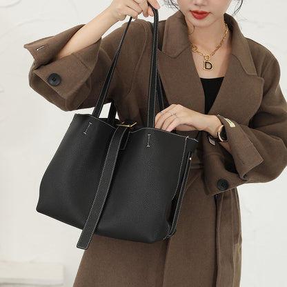 Minimalist Leather Tote Bag