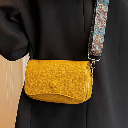 Leather Flap Crossbody Bag