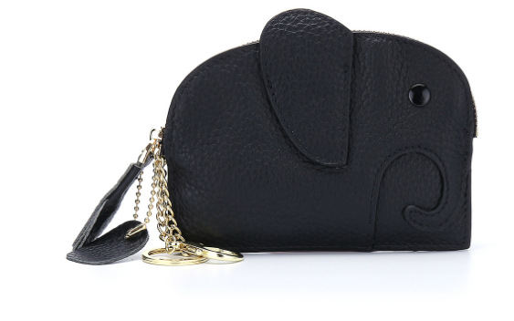 Leather Elephant Coin Purse