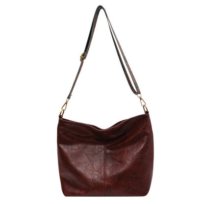 Lässige Schultertasche aus PU-Kunstleder
